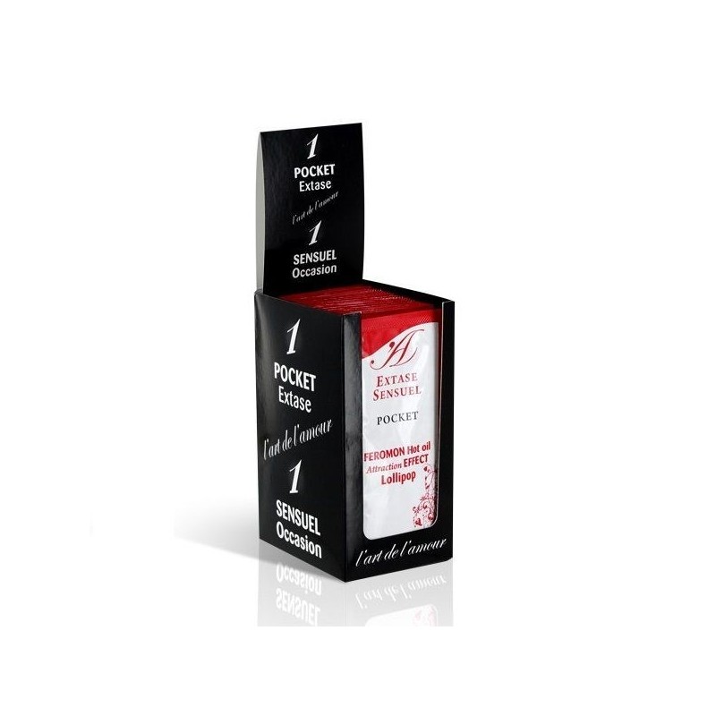 EXTASE SENSUAL - OLIO DA MASSAGGIO AI FEROMONI EFFETTO CALORE LOLLIPOP 10 ML