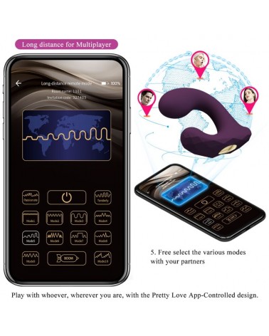 PRETTY LOVE - BILLY TELECOMANDO VIBRAZIONE VIOLA APP GRATUITA