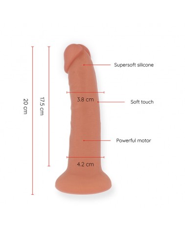 ONINDER - DILDO VIBRATORE MEDIO BOGOTÁ 9 VELOCITÀ NATURALE 20 CM -O- 4.2 CM - APP GRATUITA