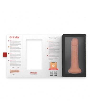 ONINDER - DILDO VIBRATORE MEDIO BOGOTÁ 9 VELOCITÀ NATURALE 20 CM -O- 4.2 CM - APP GRATUITA