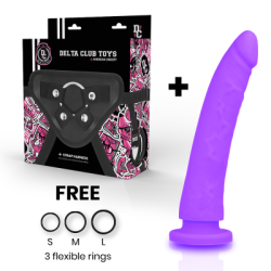 DELTA CLUB - TOYS ARNES + DONG SILICONE VIOLA 20 CM -O- 4 CM 2