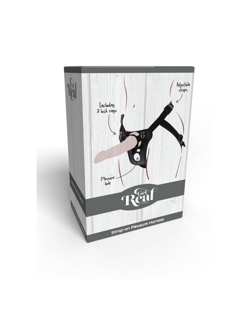 GET REAL - IMBRACATURA DA PIACERE CON CINTURINO NERA