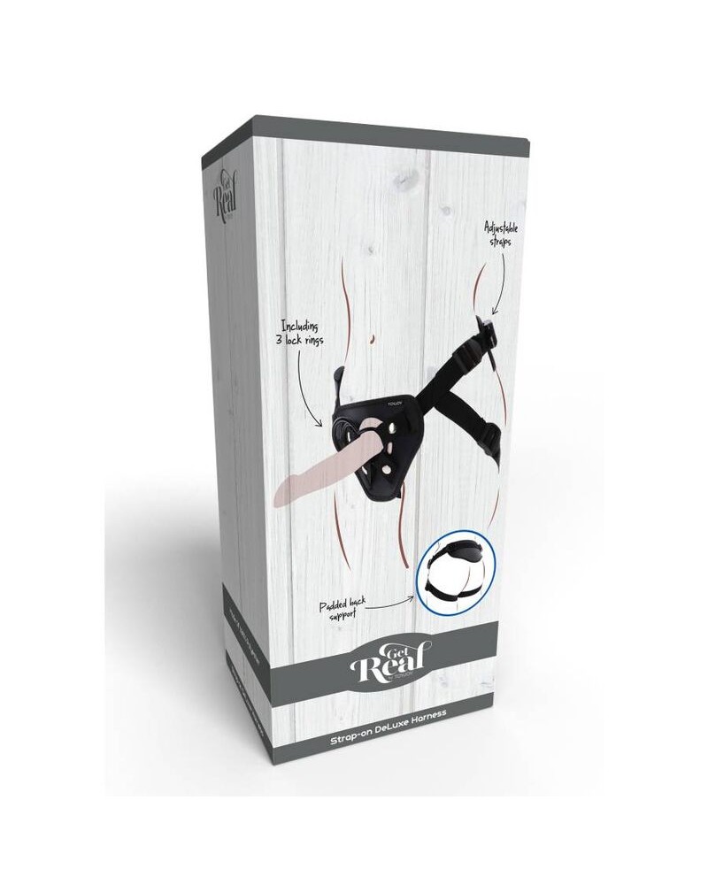 GET REAL - IMBRACATURA DELUXE CON CINTURINO NERO