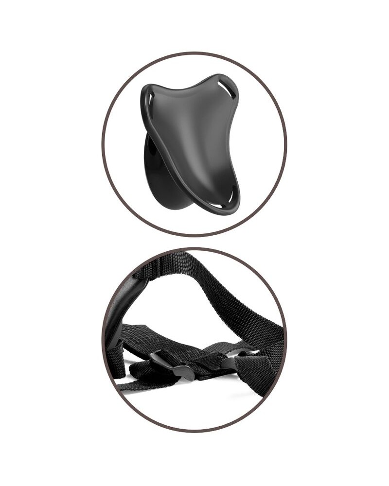 KING COCK - ELITE IMBRAGATURA REGOLABILE CON DILDO 15.2 CM PER PRINCIPIANTI