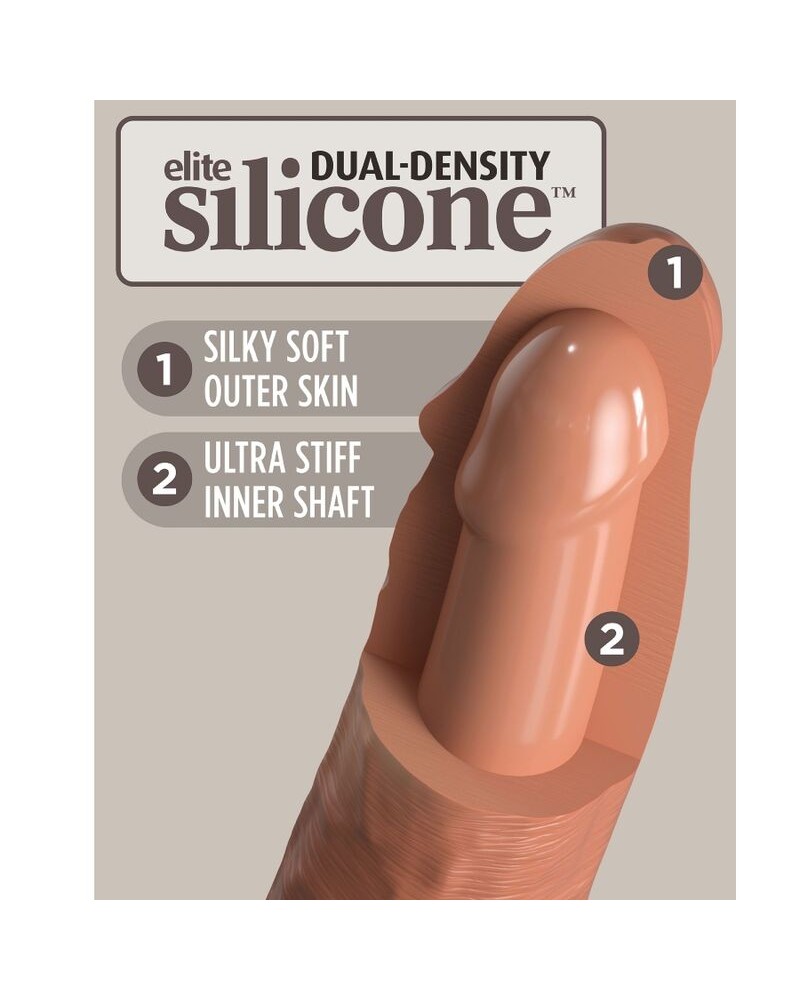 KING COCK - ELITE COMODA IMBRACATURA REGOLABILE CON DILDO 17.8 CM