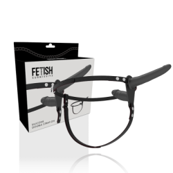 FETISH SUBMISSIVE HARNESS - DOPPIA PENETRAZIONE NERA 2