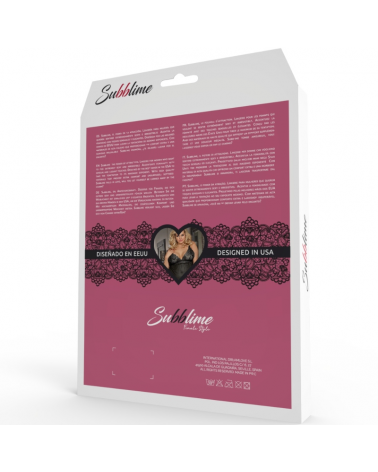 SUBBLIME - QUEEN PLUS TEDDY E BLINDFOLD BLACK