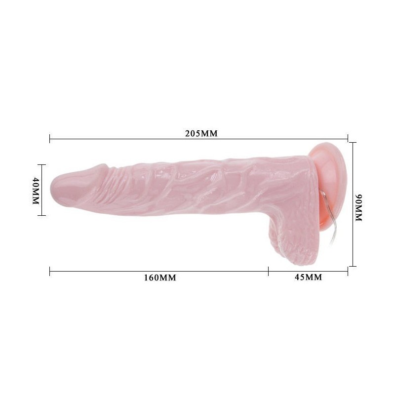 BAILE - DILDO REALISTICO SUPER ROTA DONG 20.5 CM