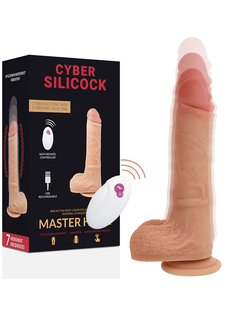 CYBER SILICOCK - TELECOMANDO REALISTICO MASTER HUCK 20.9 CM -O- 4 CM
