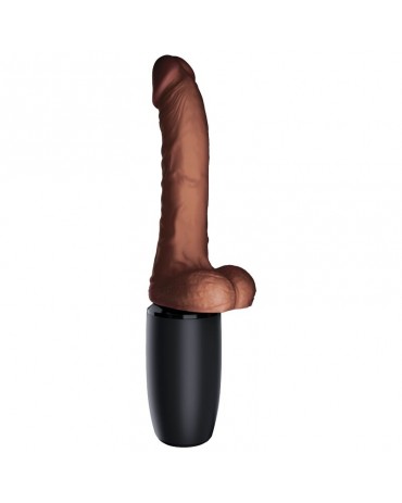 KING COCK - PLUS TRIPLA MINACCIA TONO DELLA PELLE MARRONE