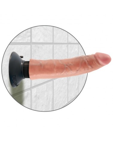 KING COCK - DILDO VIBRATORE 17.78 CM NATURALE