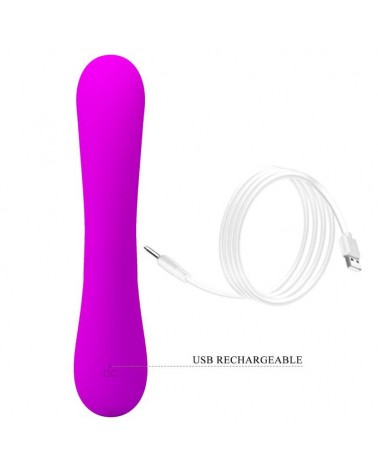 PRETTY LOVE - VIBRATORE SINCERO E VENTOSA CLITORIDE IN SILICONE VIOLA