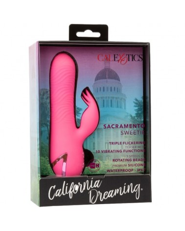 CALEXOTICS - SACRAMENTO SWEETIE VIBRATORE RABBIT PINK BY CALIFORNIA DREAMING
