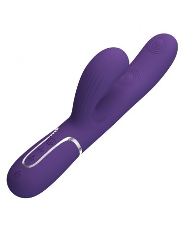 PRETTY LOVE - PERLITA VIBRATORE G-SPOT 3 IN 1 MULTIFUNZIONE VIOLA