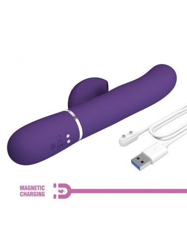 PRETTY LOVE - PERLITA VIBRATORE G-SPOT 3 IN 1 MULTIFUNZIONE VIOLA