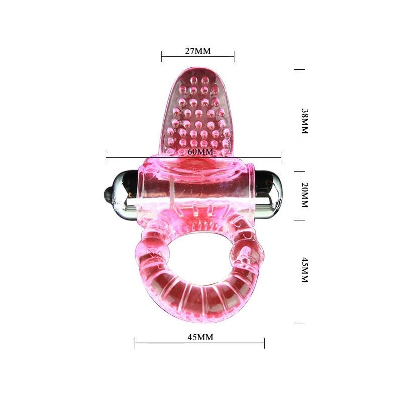 BAILE - ANELLO DOLCE ABS 10 RITMI ANELLO VIBRATORE PENE ROSA