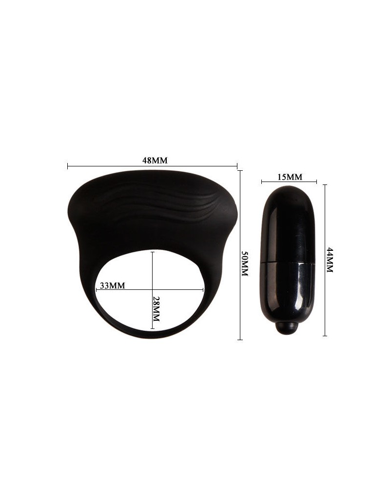 PRETTY LOVE - BERTRAM ANELLO VIBRATORE NERO