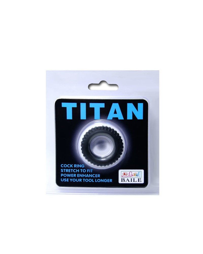 BAILE - COCKRING TITAN NERO 1.9 CM