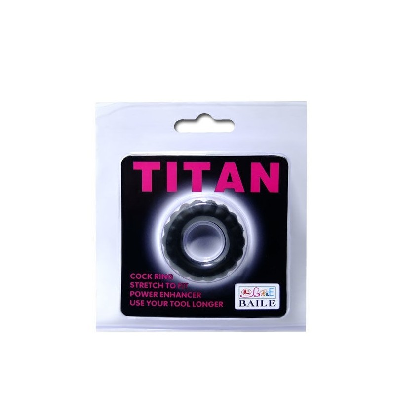 BAILE - COCKRING TITAN NERO 2 CM