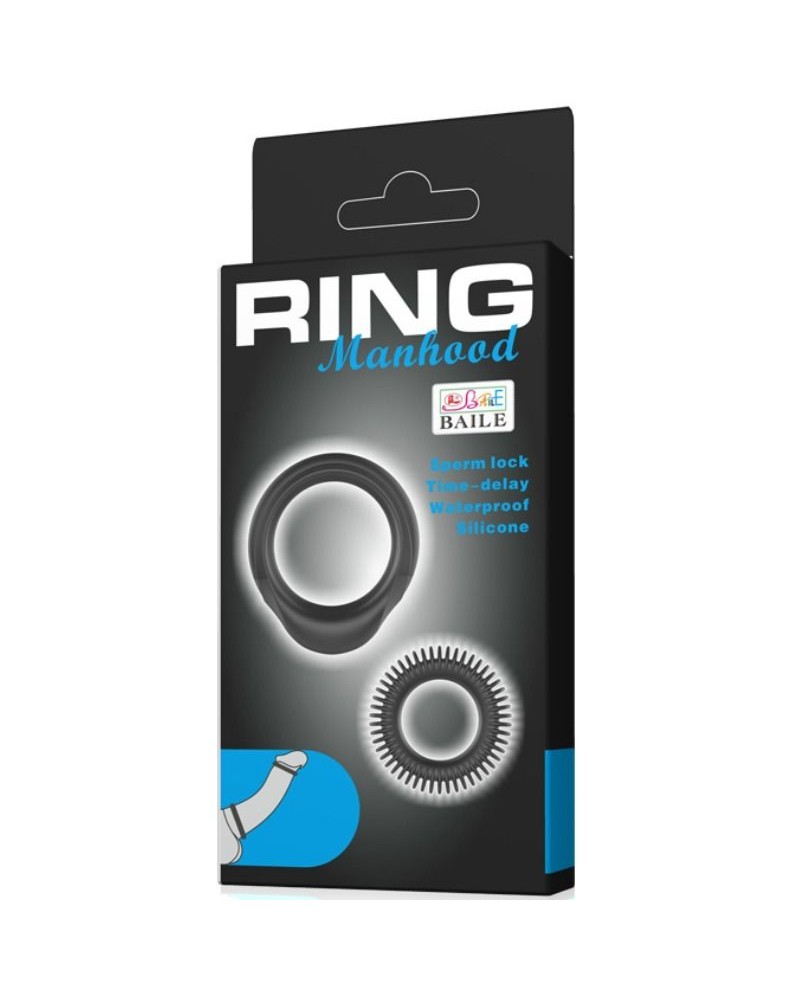 BAILE - KIT 2 ANELLI IN SILICONE RING MANHOOD