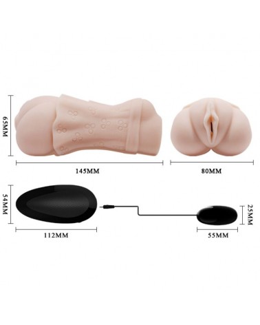 CRAZY BULL - MASTURBADOR VAGINA CON PELLE ACQUATA CON BULLET VIBRANTE 2