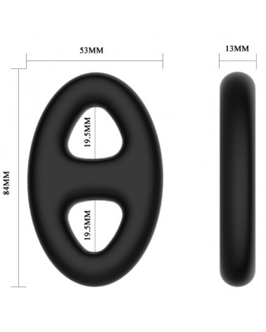 CRAZY BULL - ANELLO DOPPIO IN SILICONE SUPER MORBIDO