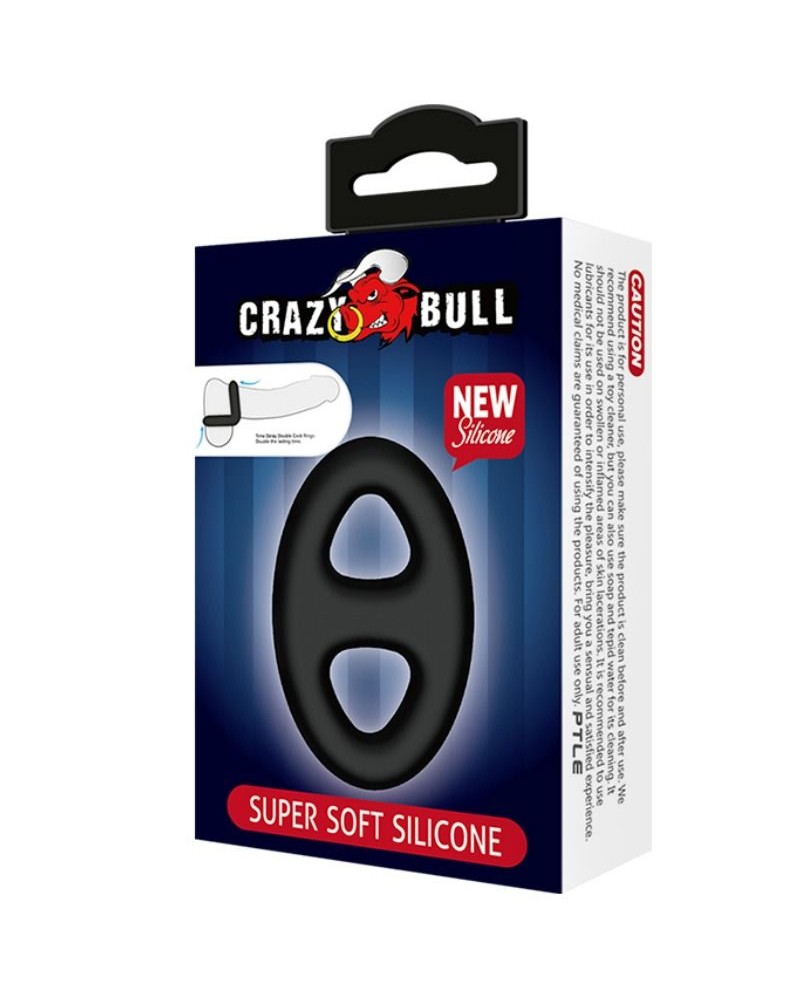 CRAZY BULL - ANELLO DOPPIO IN SILICONE SUPER MORBIDO