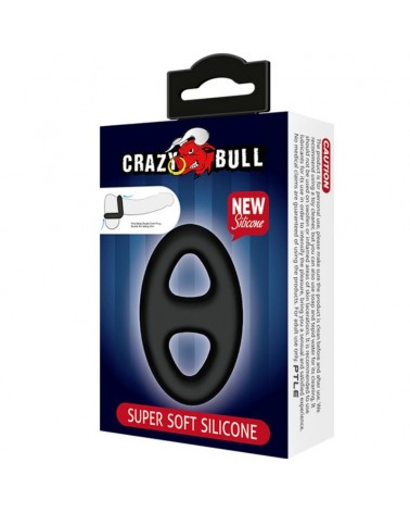 CRAZY BULL - ANELLO DOPPIO IN SILICONE SUPER MORBIDO