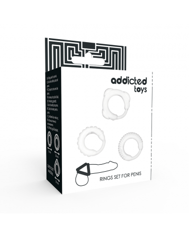 ADDICTED TOYS - SET C-RING TRASPARENTE
