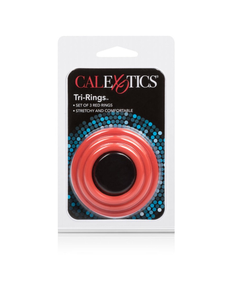 CALEXOTICS - SET TRI-ANELLI ROSSO