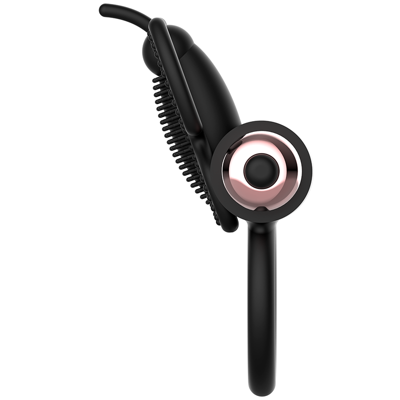COQUETTE CHIC DESIRE - ANELLO FALLICO FARFALLA CON VIBRATORE NERO/ORO