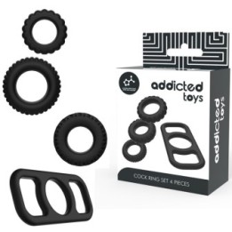 ADDICTED TOYS - SET DI ANELLI FALLICI - 4 PEZZI