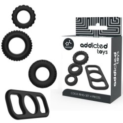 ADDICTED TOYS - SET DI ANELLI FALLICI - 4 PEZZI