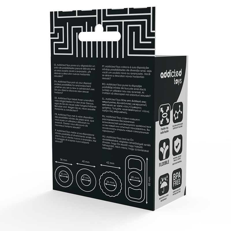 ADDICTED TOYS - SET DI ANELLI FALLICI - 4 PEZZI