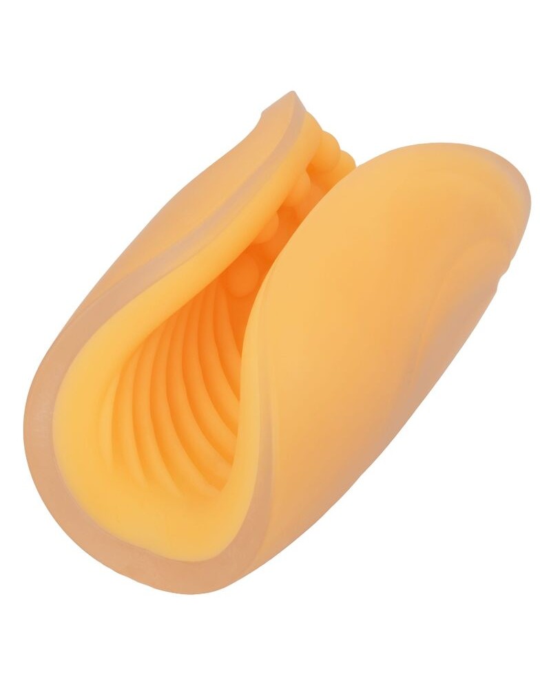 CALEXOTICS - MASTURBATORE BEADED GRIP ARANCIONE