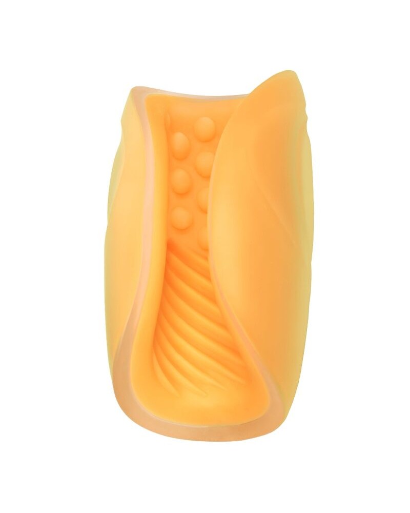 CALEXOTICS - MASTURBATORE BEADED GRIP ARANCIONE