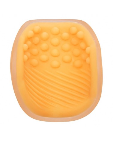 CALEXOTICS - MASTURBATORE BEADED GRIP ARANCIONE