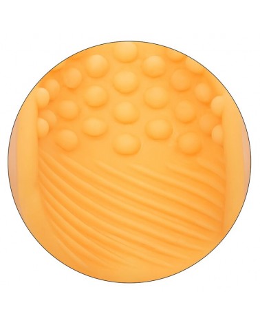 CALEXOTICS - MASTURBATORE BEADED GRIP ARANCIONE