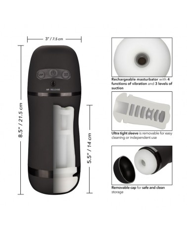 CALEXOTICS - OPTIMUM POWER STROKER FUNZIONI VIBRANTE E ASPIRANTE