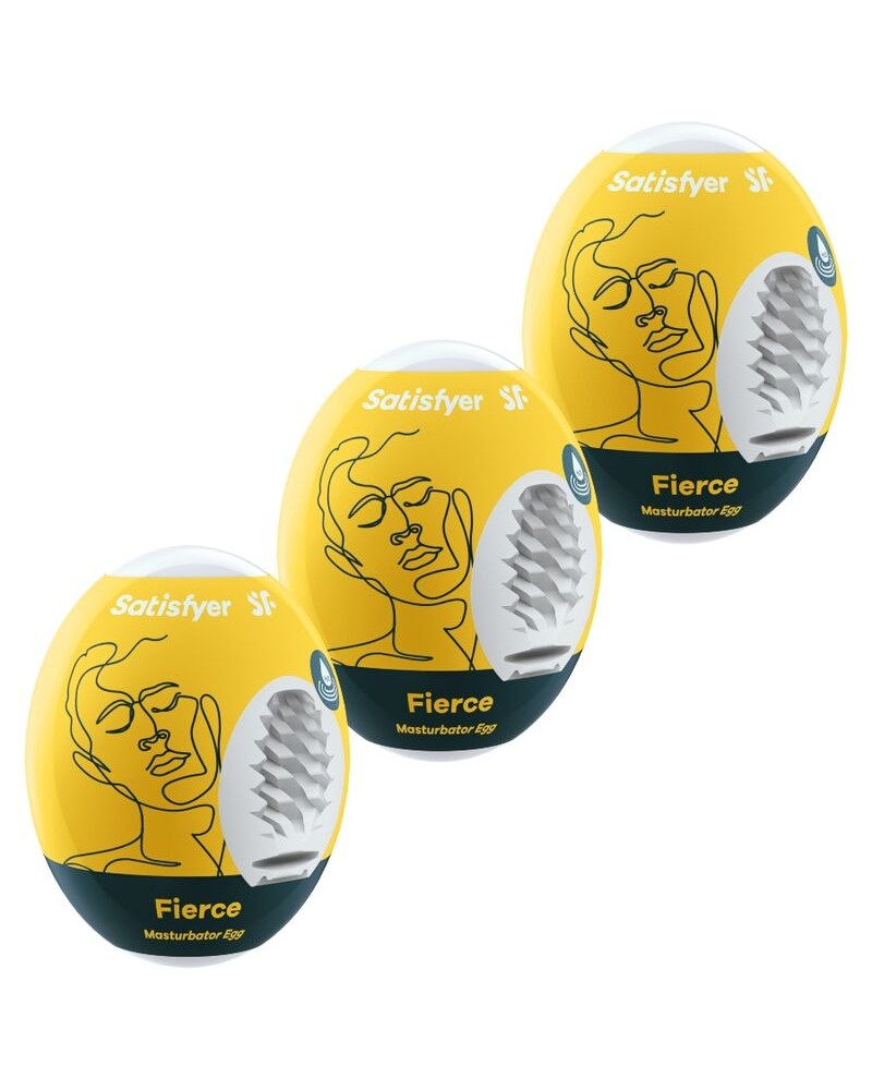 SATISFYER - 3 UOVA MASTURBATORI FIERCE