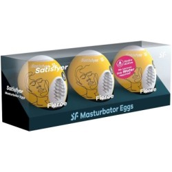 SATISFYER - 3 UOVA MASTURBATORI FIERCE 2