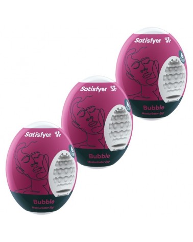 SATISFYER - 3 UOVA MASTURBATORI BUBBLE
