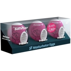 SATISFYER - 3 UOVA MASTURBATORI BUBBLE 2