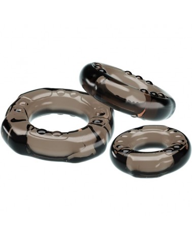 BAILE - ANELLI FALLICI YVONNE SET 3 ANELLI PER IL PENE