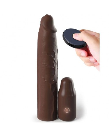 FANTASY X- TENSIONS - PIPEDREAMS MANICOTTO 22,86 CM + 7,62 CM SPINA TELECOMANDO MARRONE