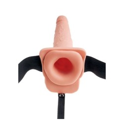 FETISH FANTASY SERIES - IMBRACATURA REGOLABILE PENE REALISTICO CON SFERE SQUIRTING 19 CM 2