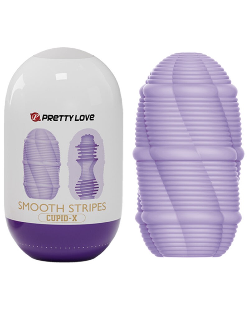 PRETTY LOVE - UOVO MASTURBATORE CUPIDO A STRISCE LISCE