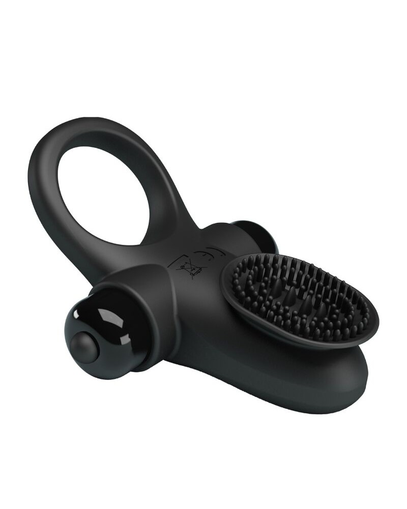 PRETTY LOVE - ANELLO VIBRATORE II PER IL PENE NERO