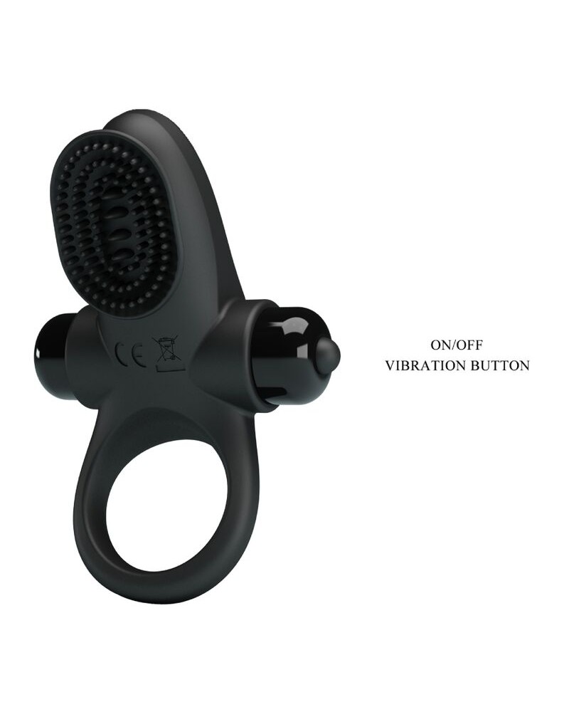 PRETTY LOVE - ANELLO VIBRATORE II PER IL PENE NERO
