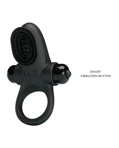 PRETTY LOVE - ANELLO VIBRATORE II PER IL PENE NERO